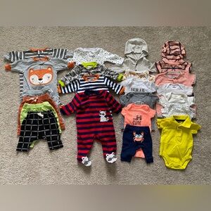 Newborn baby boy clothes bundle